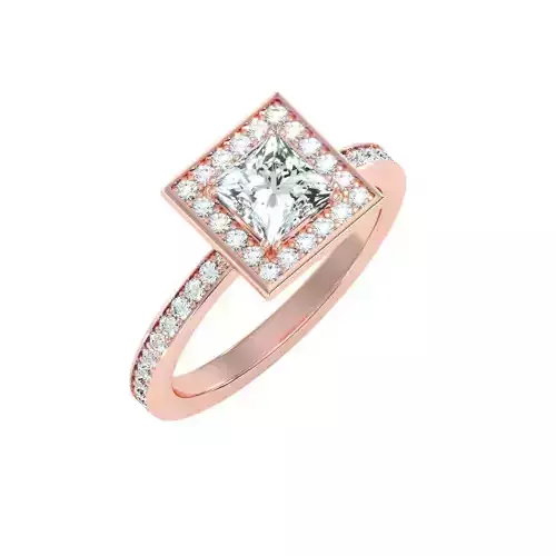 solitaire wedding engagement women ring 3dm render detail