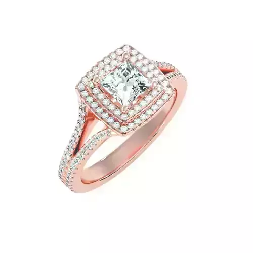 solitaire wedding engagement women ring 3dm render detail
