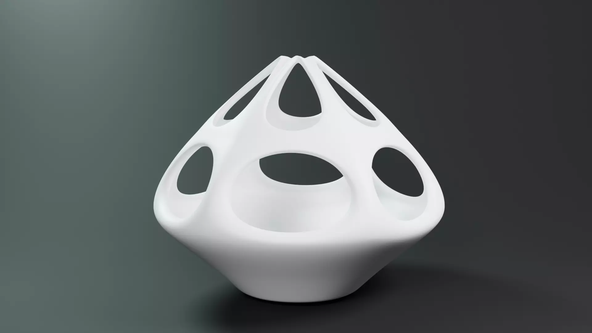 Planter vase with holes 3D print model_0
