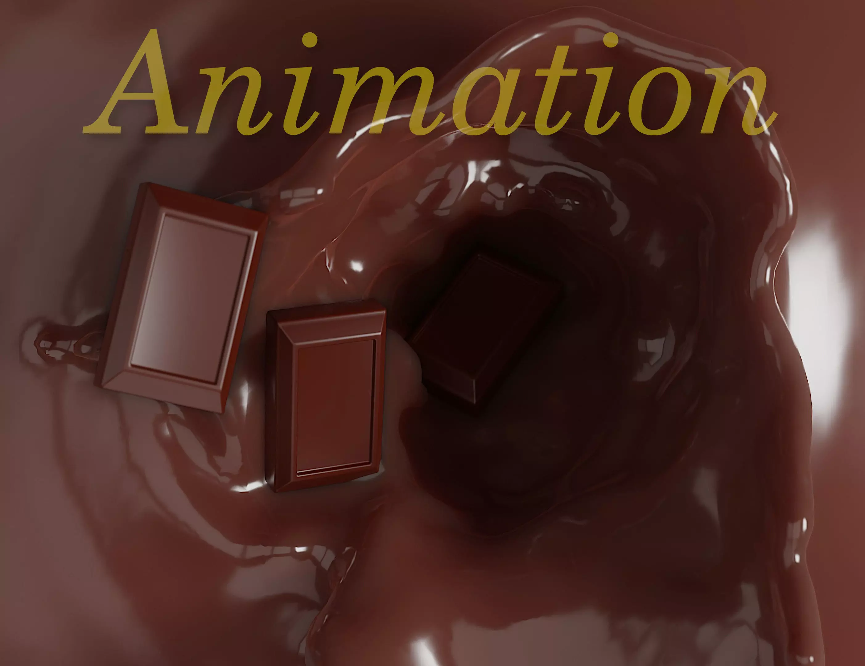 Chocolate animation 3D model_0