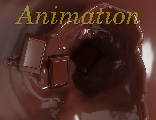 Chocolate animation  3D model