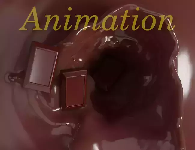 Chocolate animation  3D model