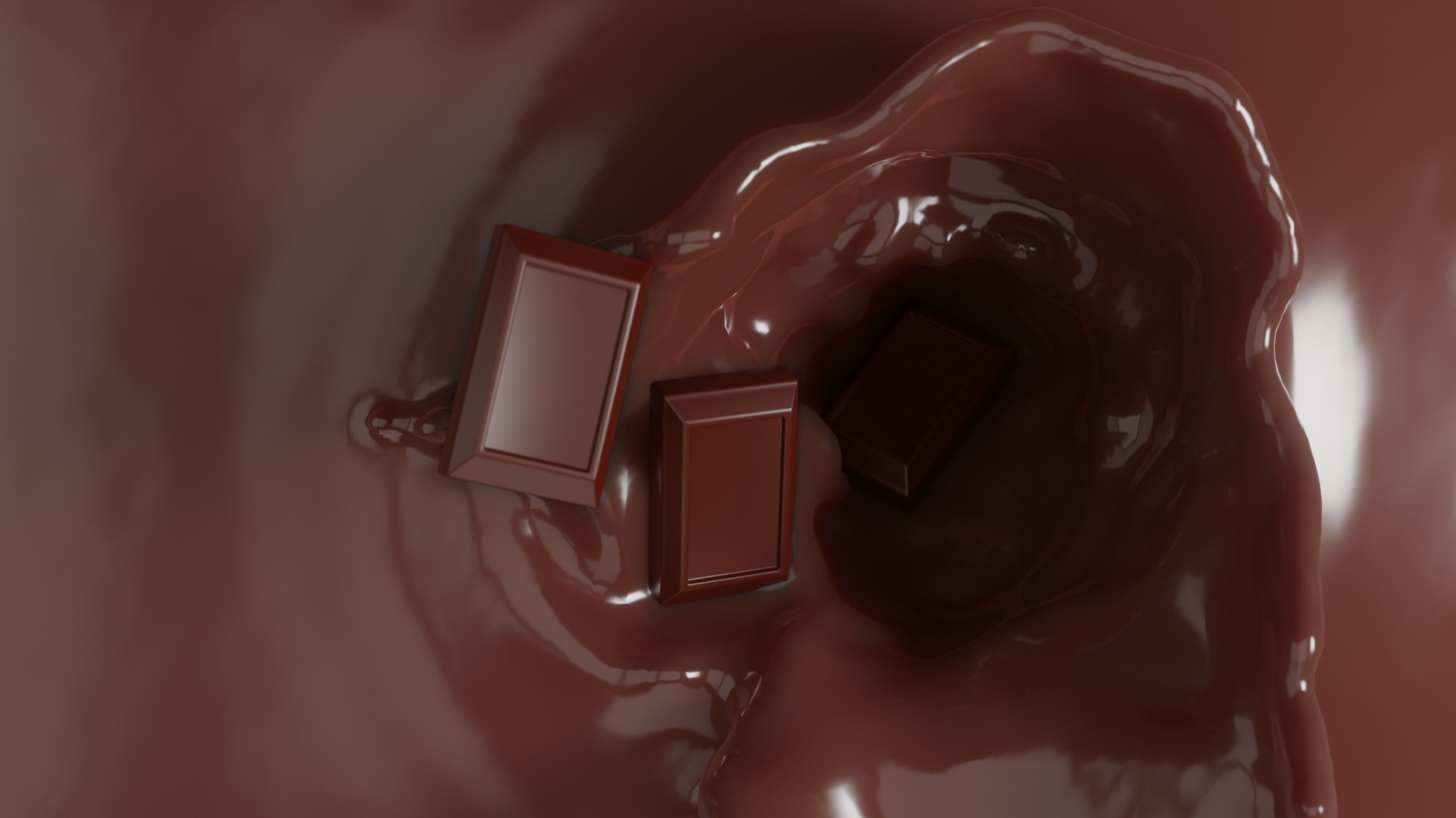 Chocolate animation 3D model_2