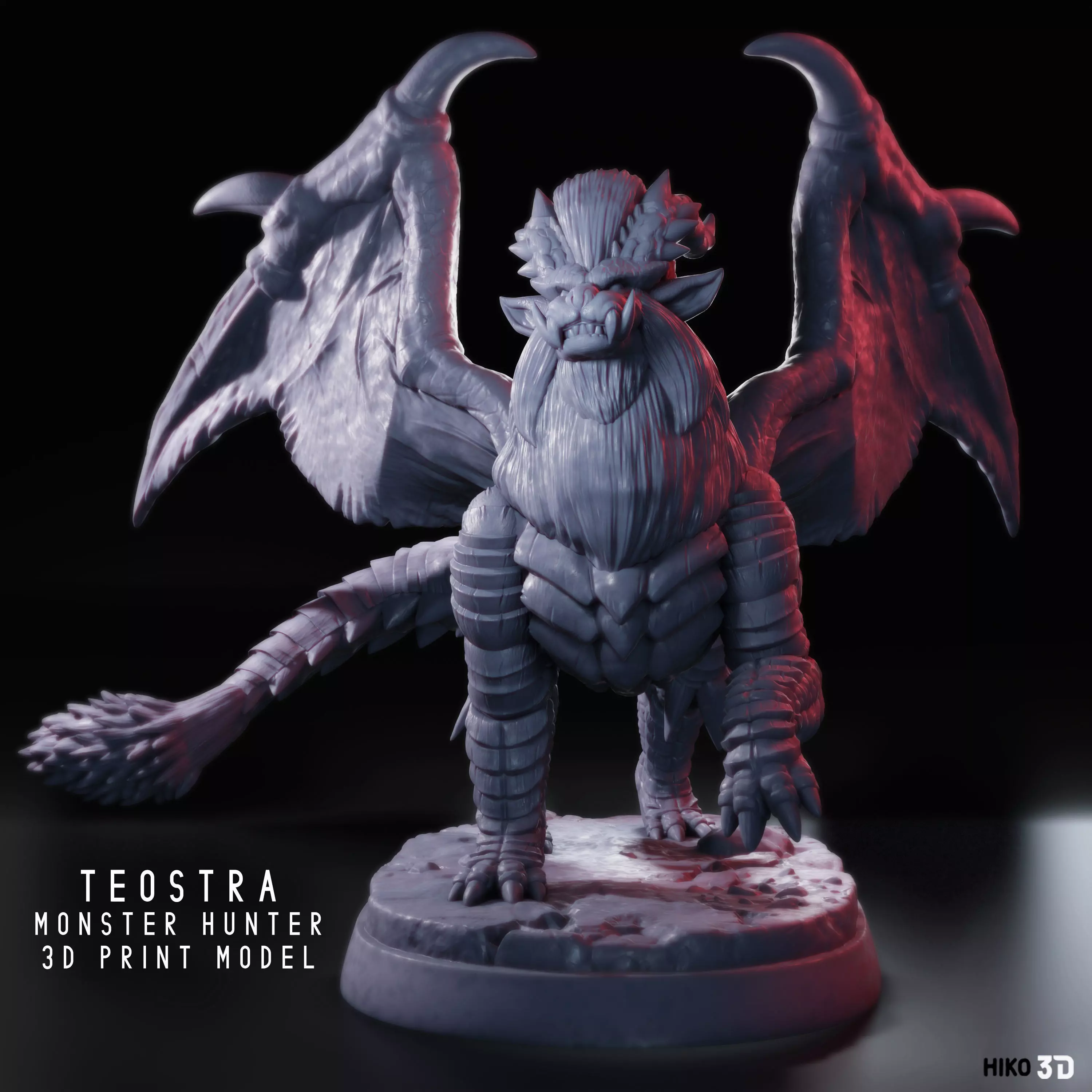 Teostra - Monster Hunter - 3D Fan Art - 3D print model_0