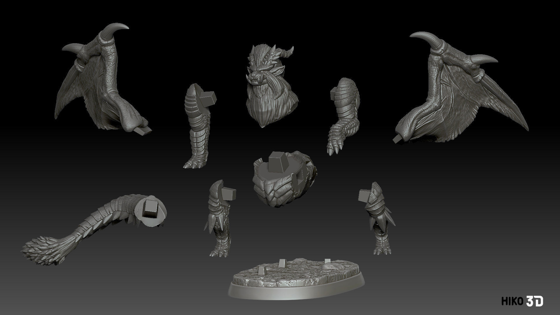 Teostra - Monster Hunter - 3D Fan Art - 3D print model_2