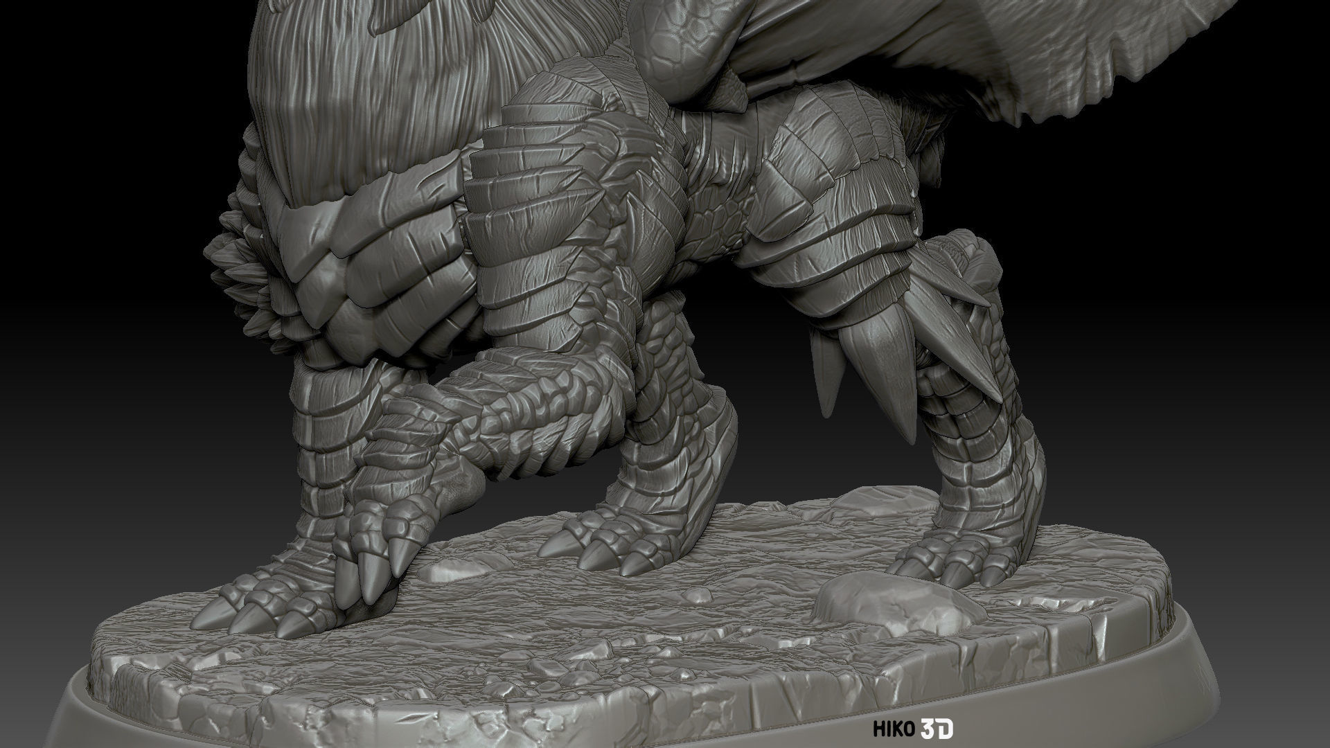 Teostra - Monster Hunter - 3D Fan Art - 3D print model_6