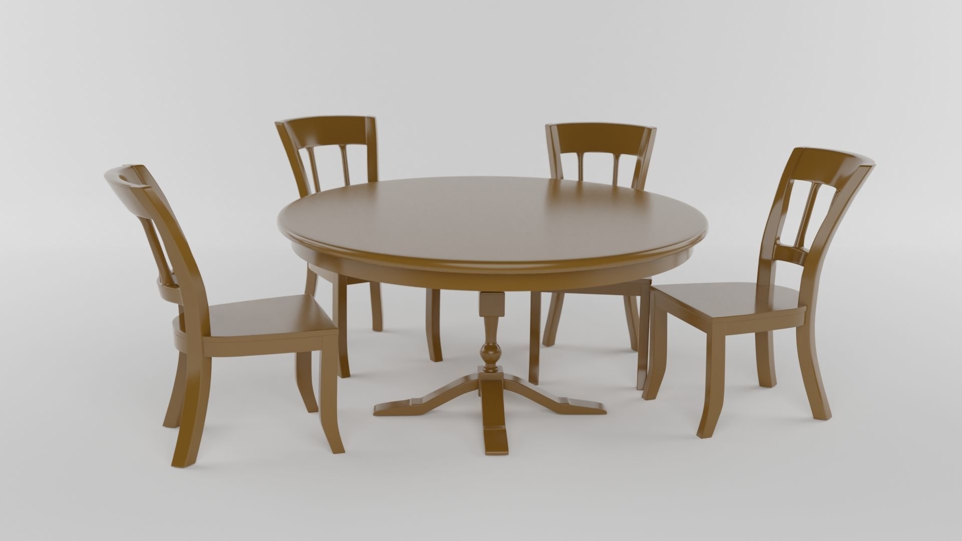 Chairs and tables 3D model_8