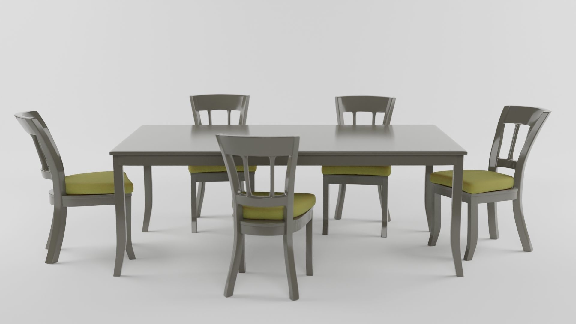 Chairs and tables 3D model_6