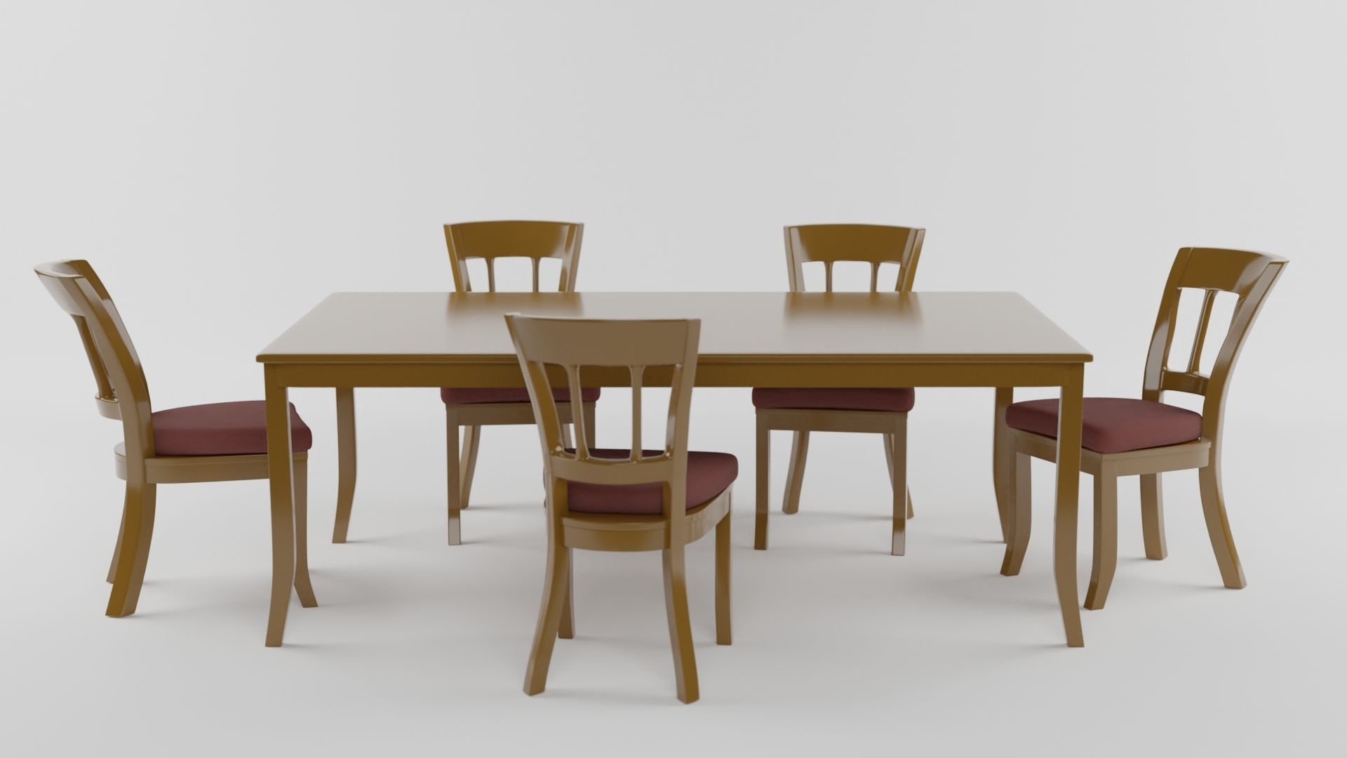 Chairs and tables 3D model_5