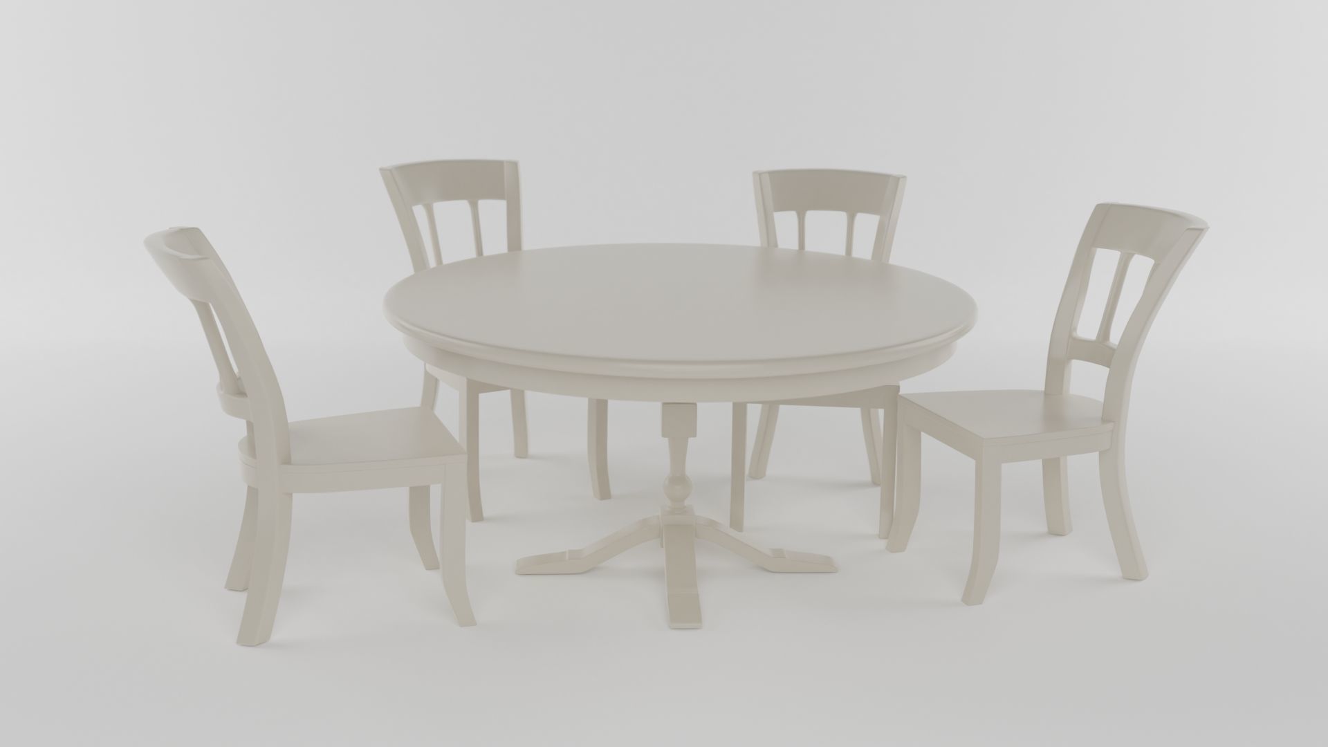 Chairs and tables 3D model_7