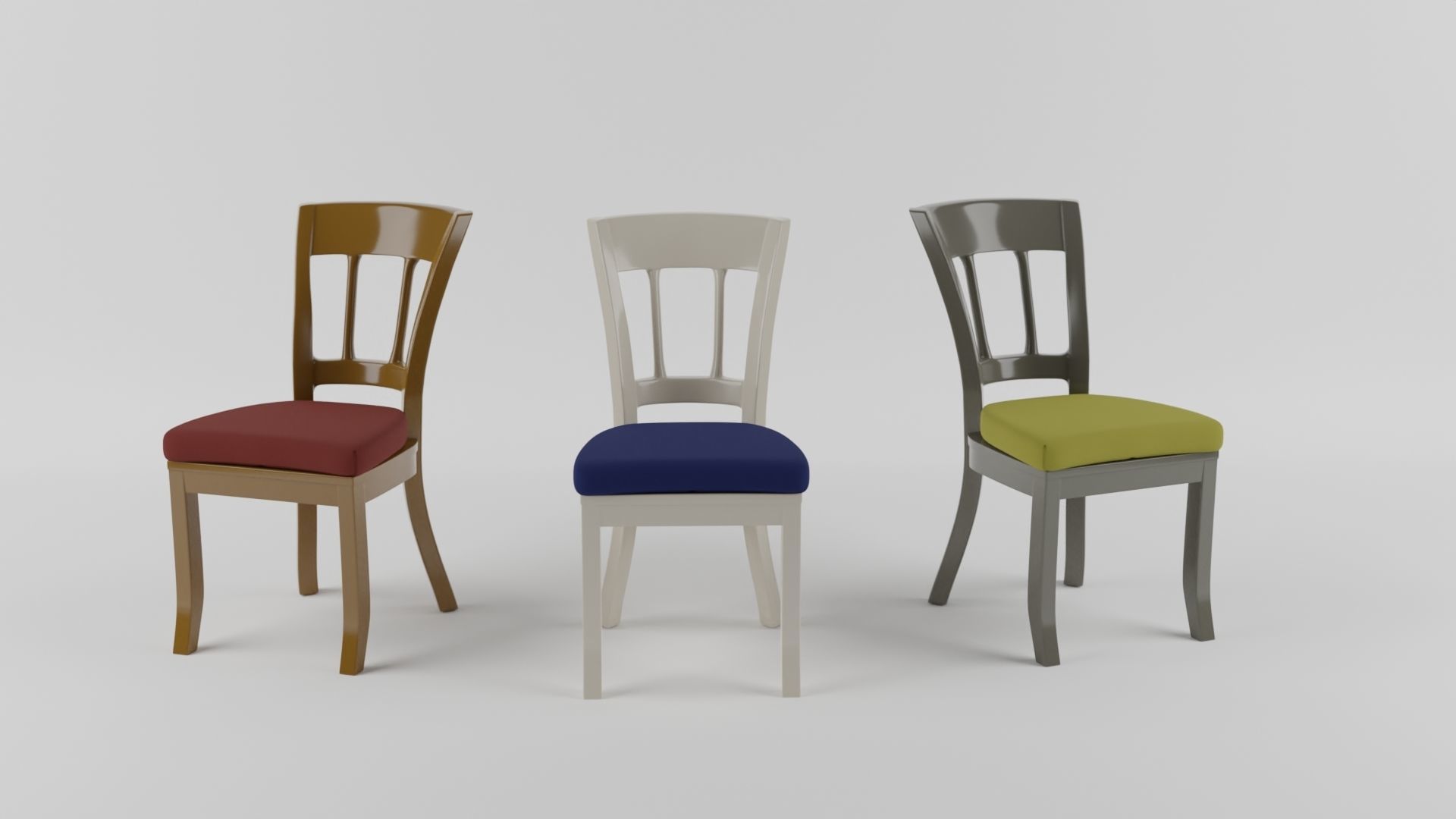 Chairs and tables 3D model_3