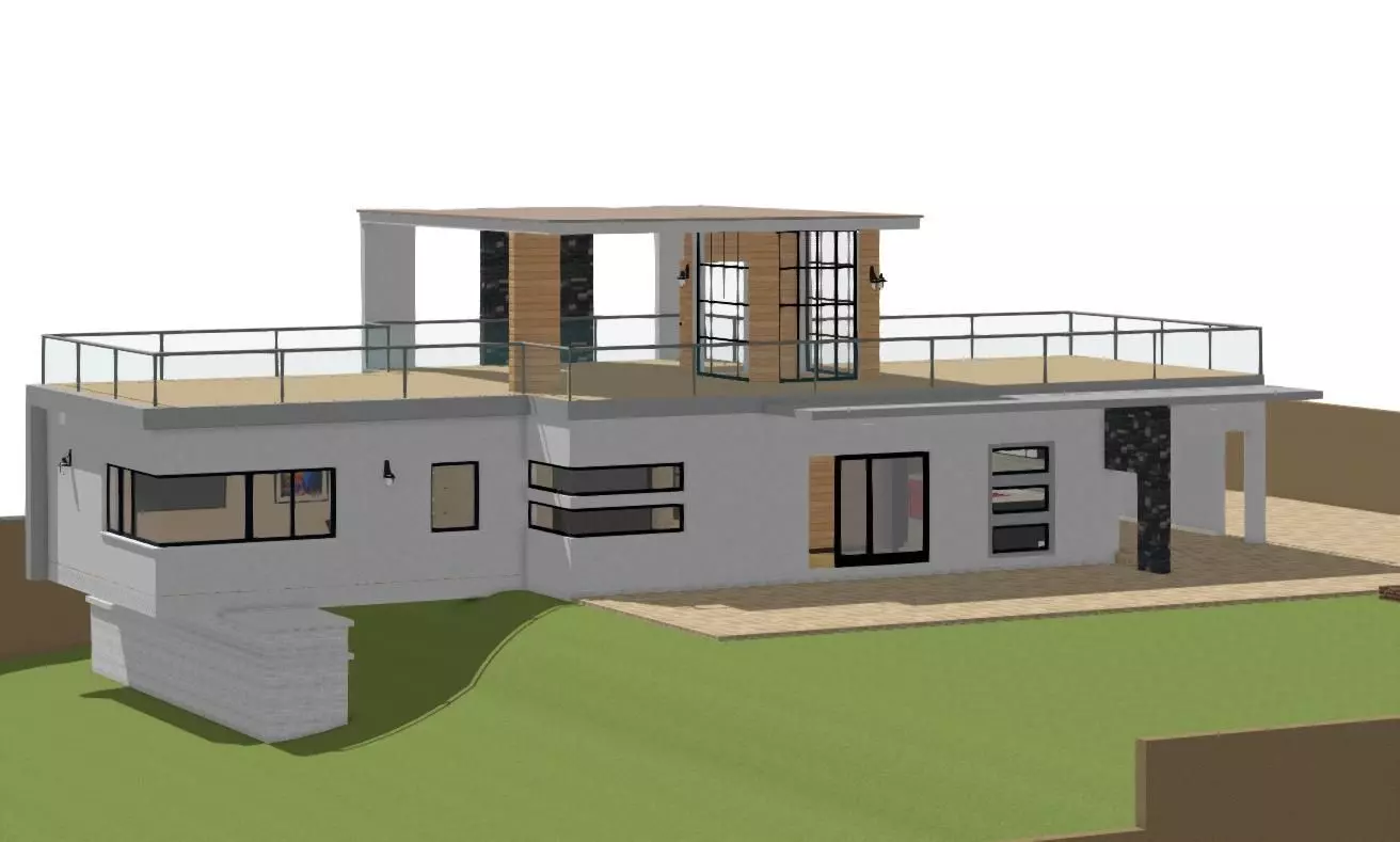 The Hillside Executive Bachelor Pad 3D model_0