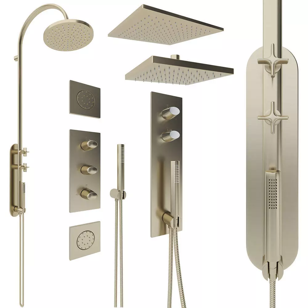 Shower systems Armani Roca Set 1 3D model_0