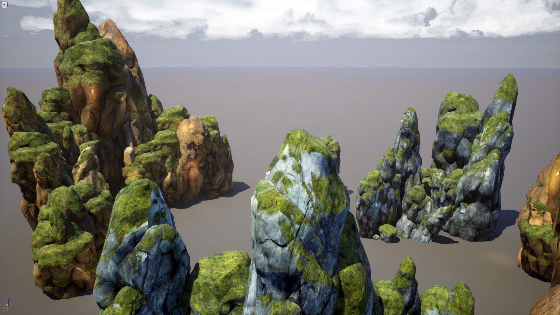 Mountains and Rocks pack - game models Low-poly 3D model_1