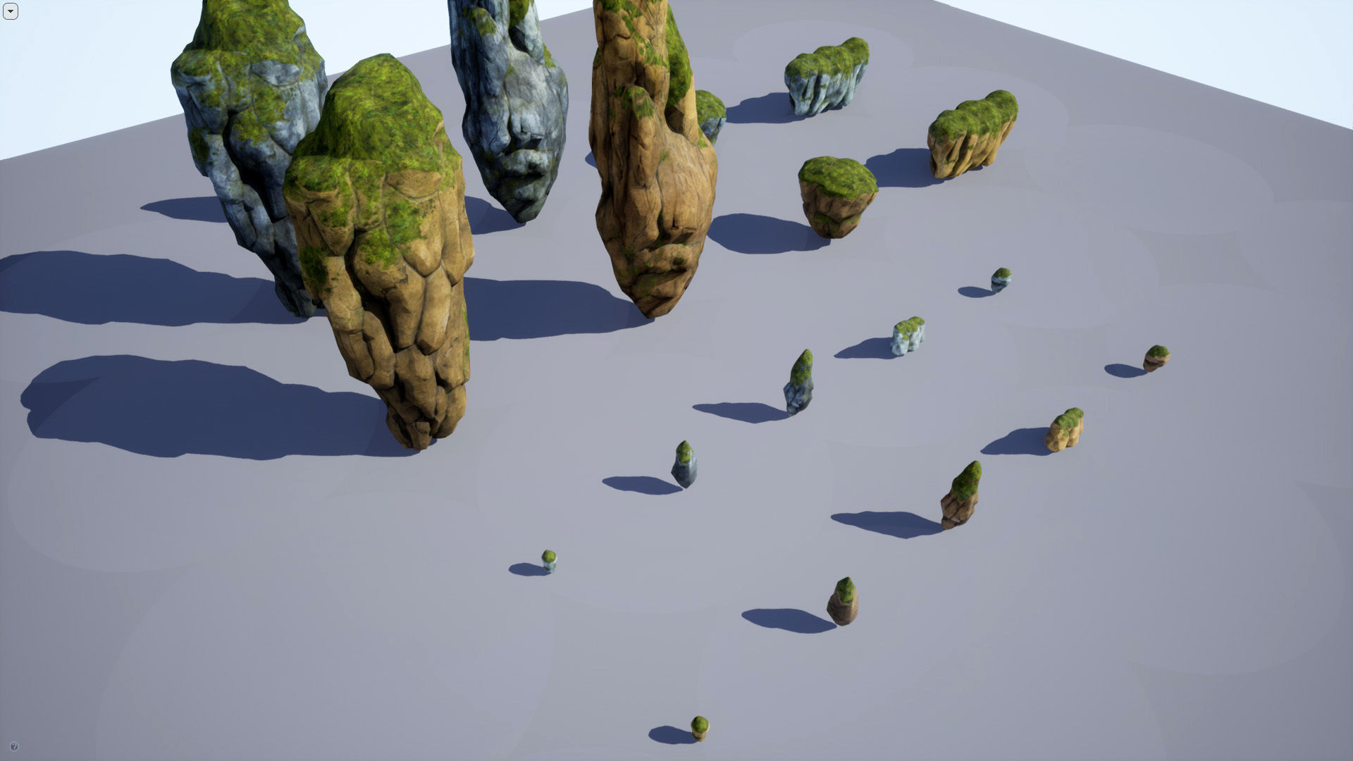 Mountains and Rocks pack - game models Low-poly 3D model_26
