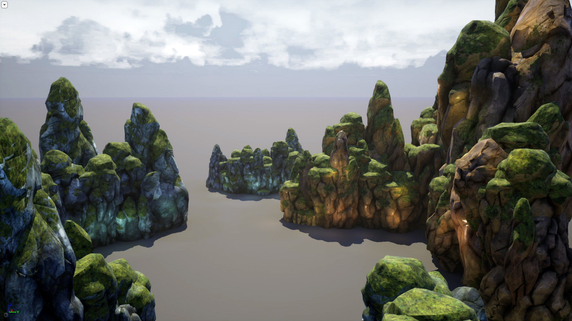 Mountains and Rocks pack - game models Low-poly 3D model_7