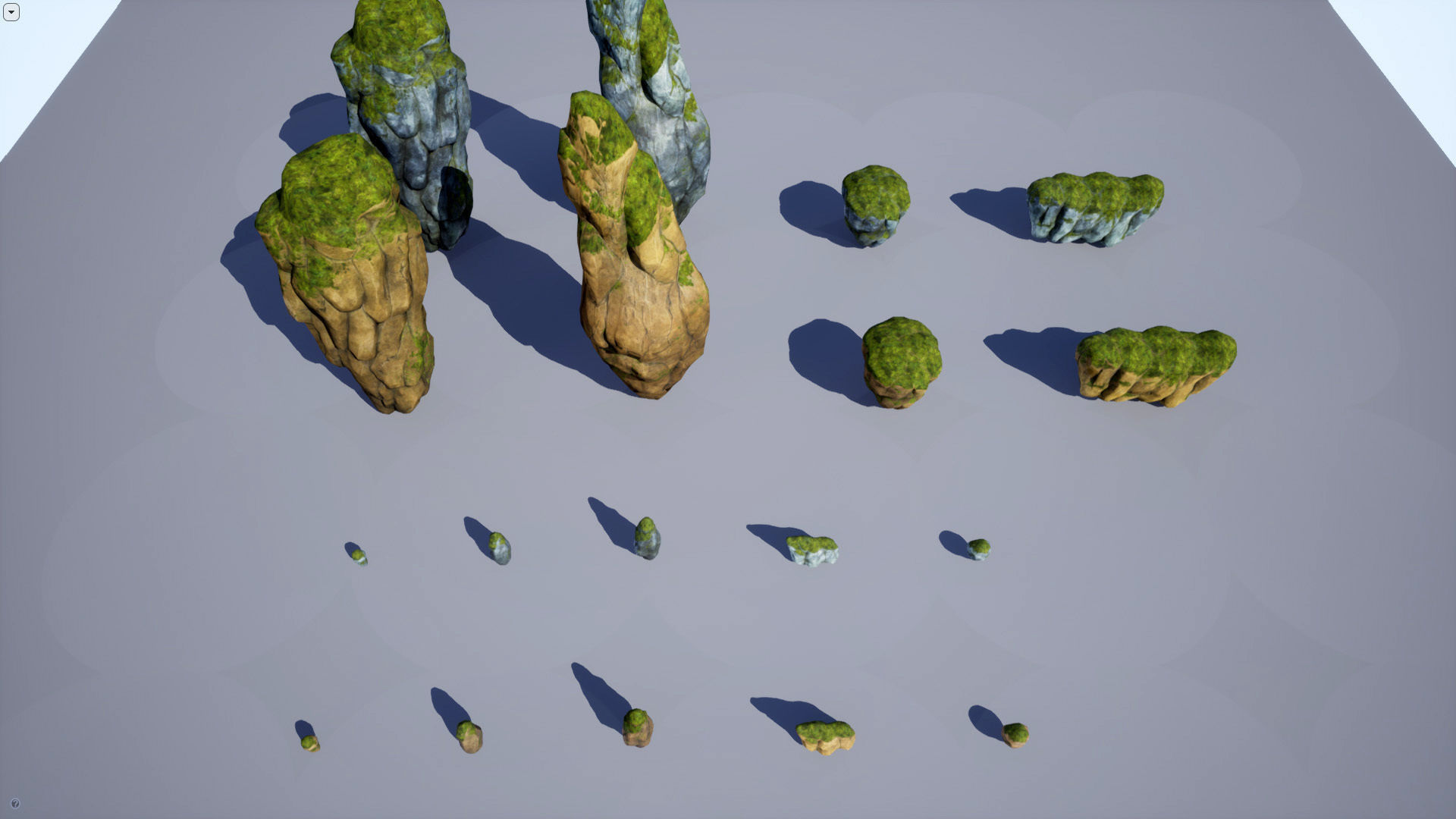 Mountains and Rocks pack - game models Low-poly 3D model_25