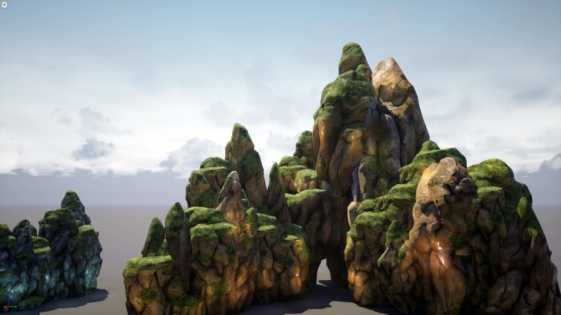 Mountains and Rocks pack - game models Low-poly 3D model_2