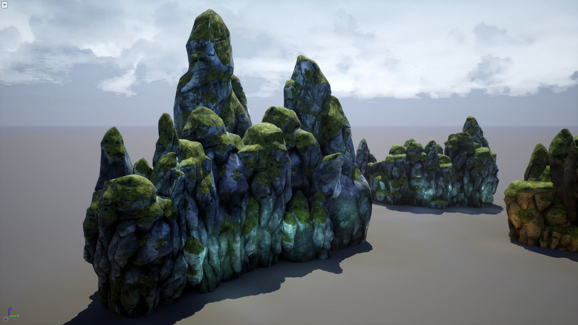 Mountains and Rocks pack - game models Low-poly 3D model_18