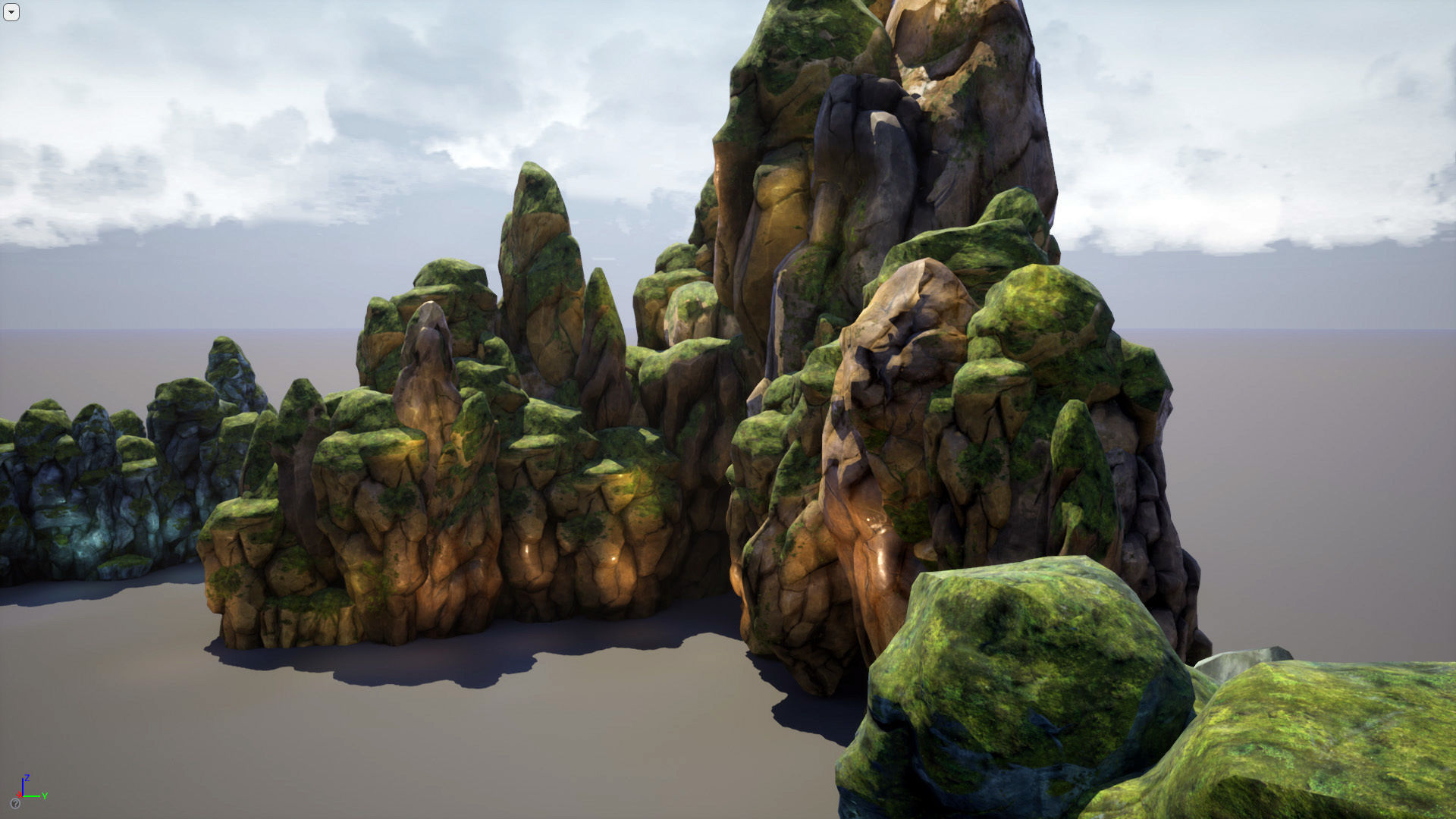 Mountains and Rocks pack - game models Low-poly 3D model_11