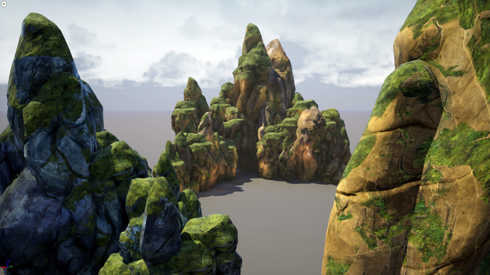 Mountains and Rocks pack - game models Low-poly 3D model_15