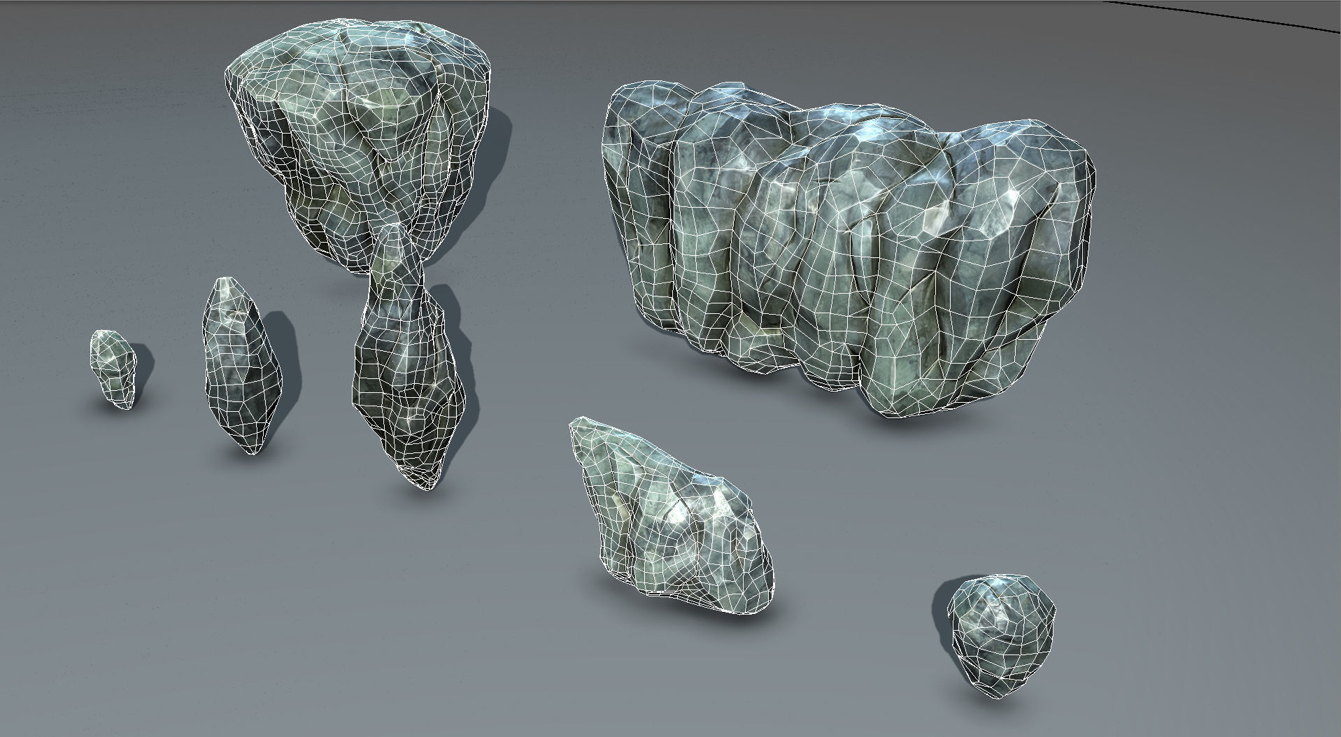 Mountains and Rocks pack - game models Low-poly 3D model_31