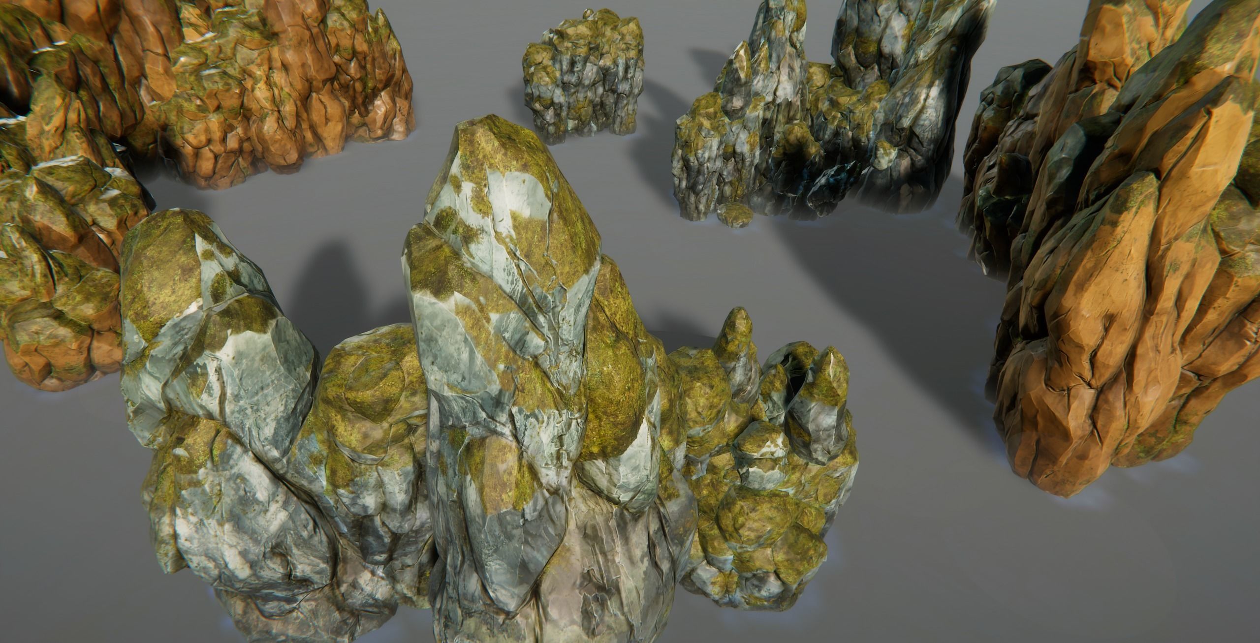 Mountains and Rocks pack - game models Low-poly 3D model_41