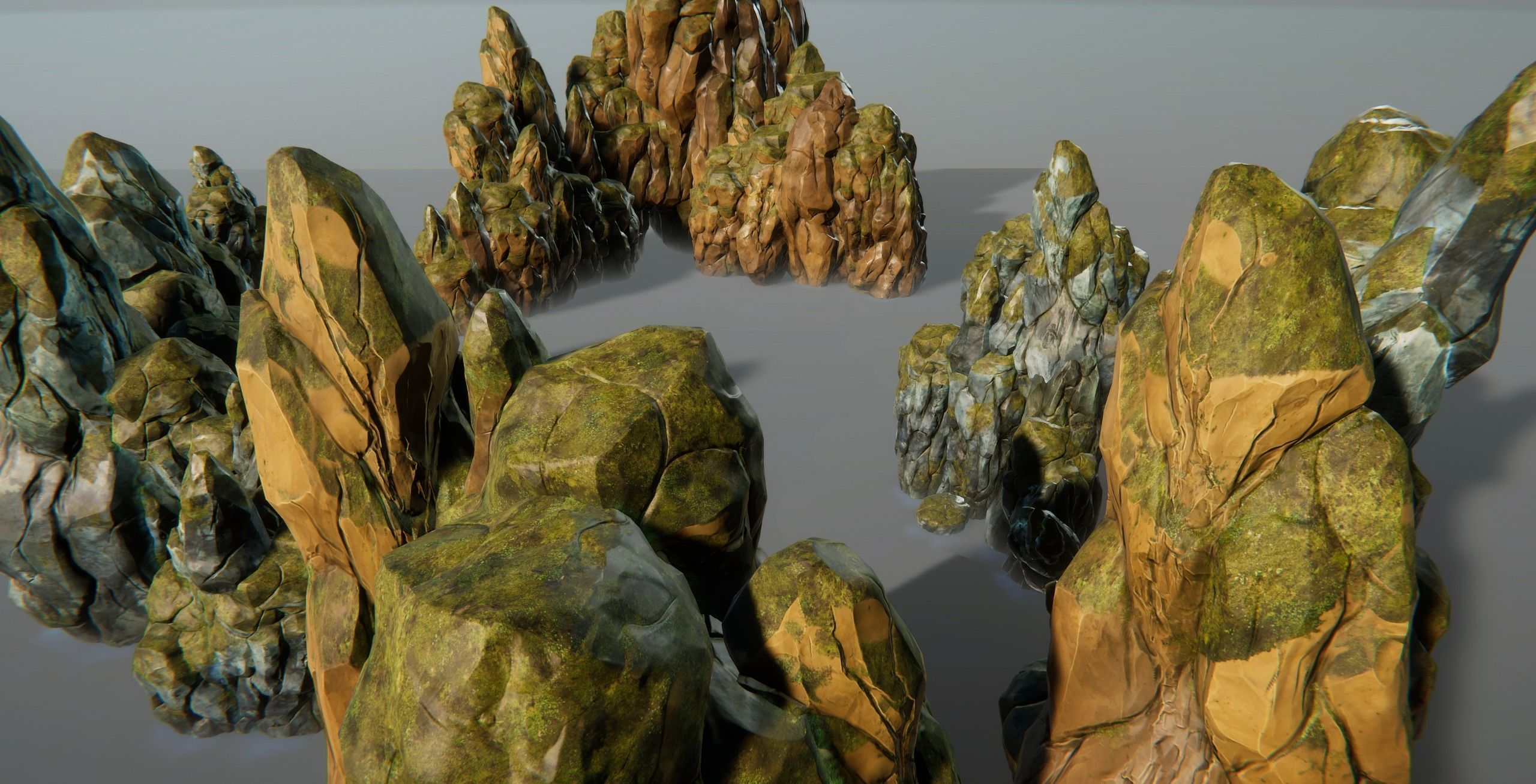 Mountains and Rocks pack - game models Low-poly 3D model_40