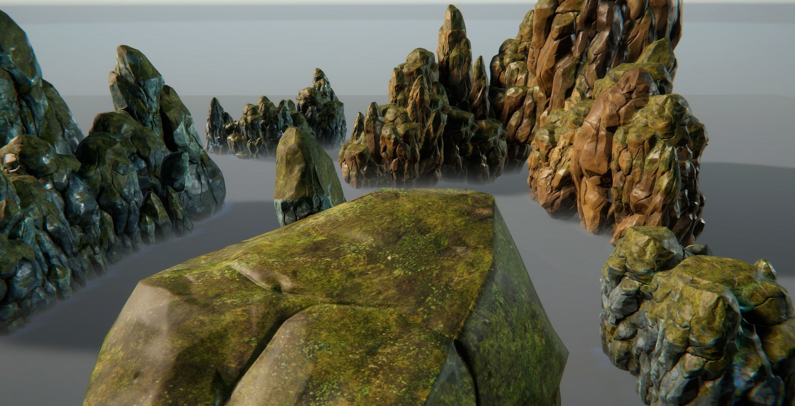 Mountains and Rocks pack - game models Low-poly 3D model_46