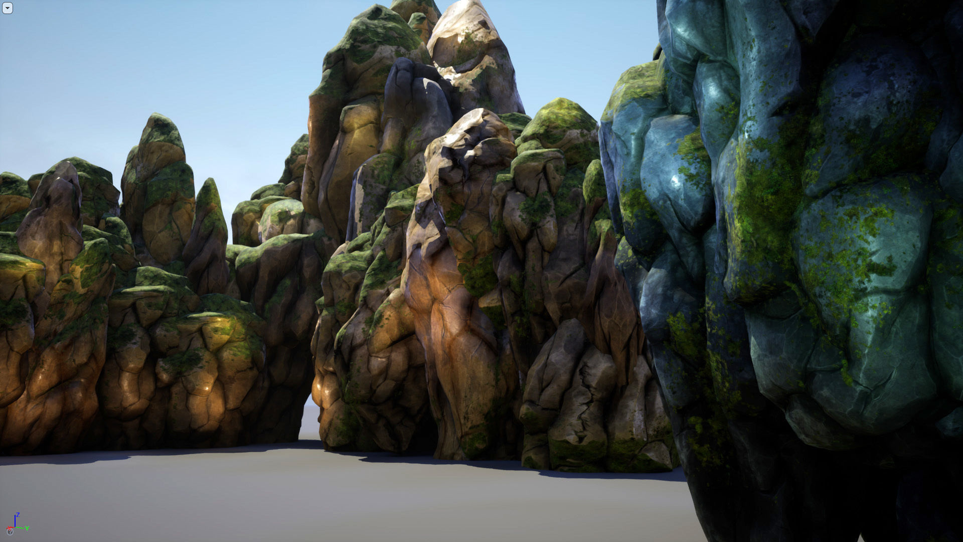 Mountains and Rocks pack - game models Low-poly 3D model_14