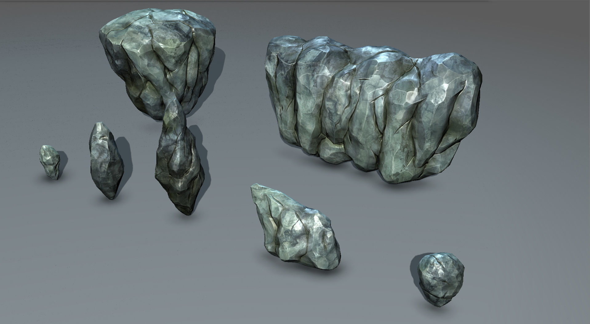 Mountains and Rocks pack - game models Low-poly 3D model_30