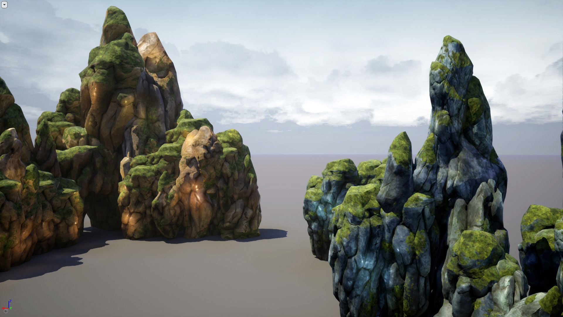 Mountains and Rocks pack - game models Low-poly 3D model_6