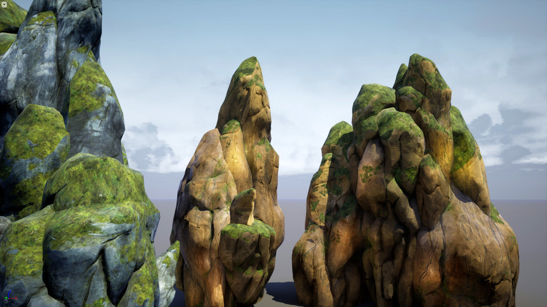 Mountains and Rocks pack - game models Low-poly 3D model_23