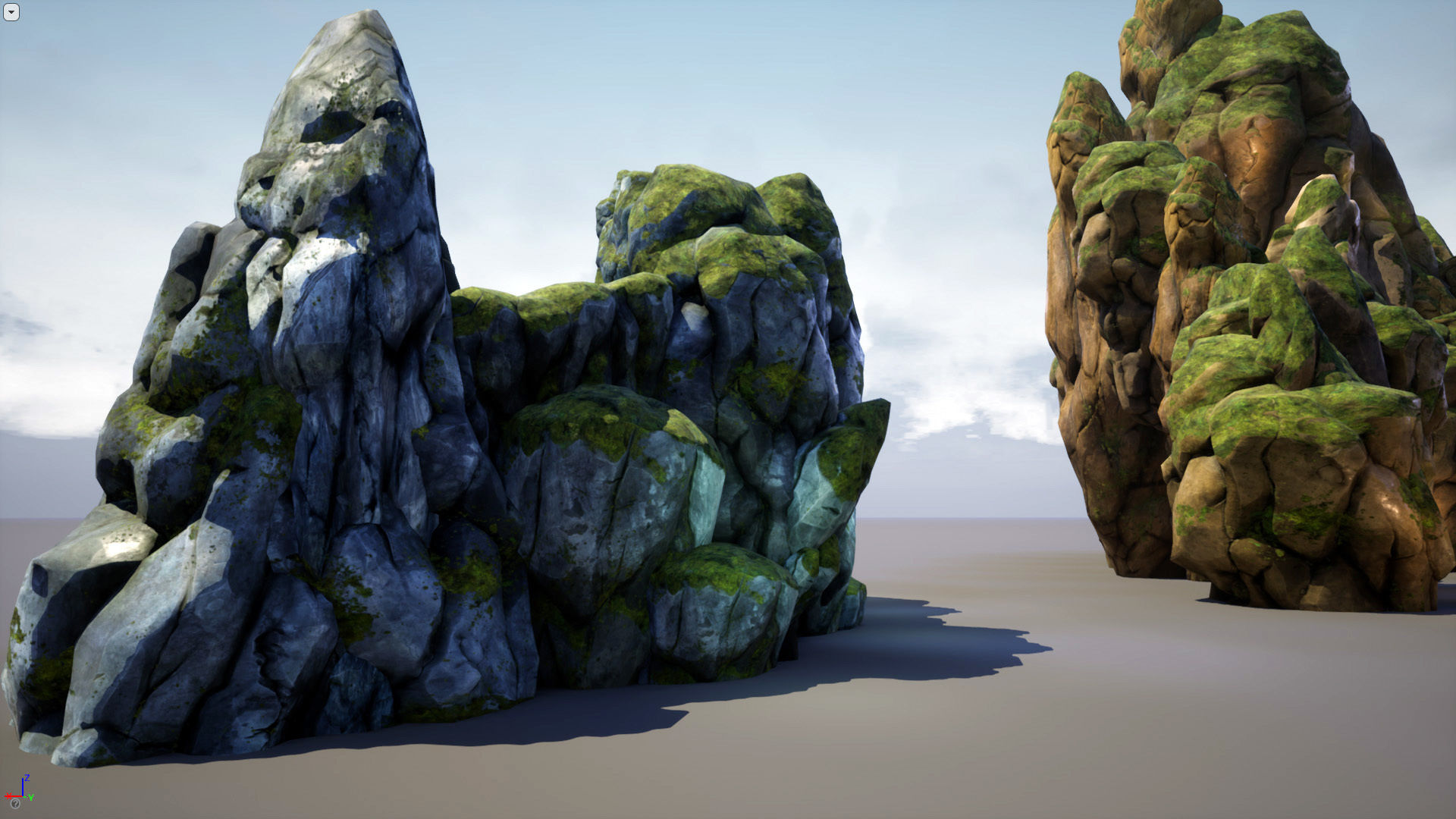 Mountains and Rocks pack - game models Low-poly 3D model_16