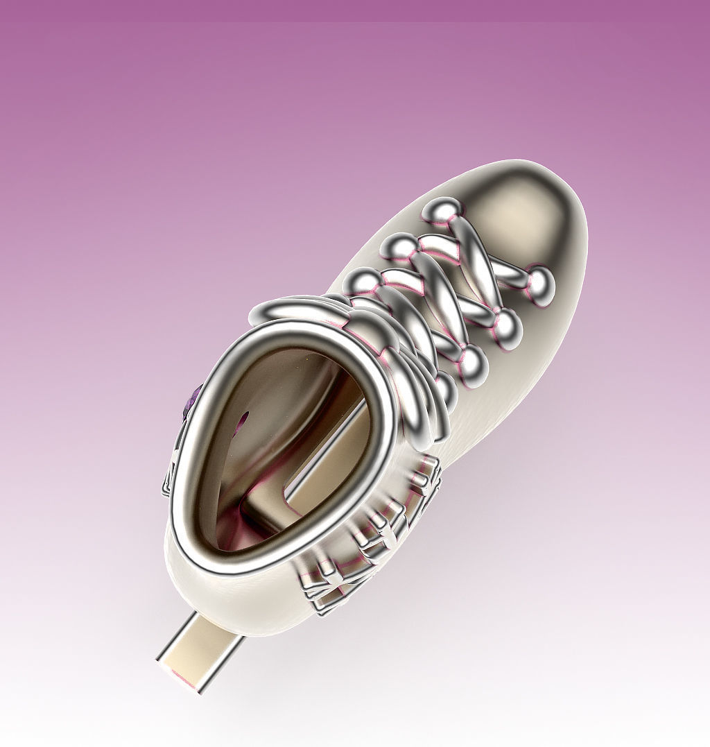 Pendant Ice Skate 3D print model_3