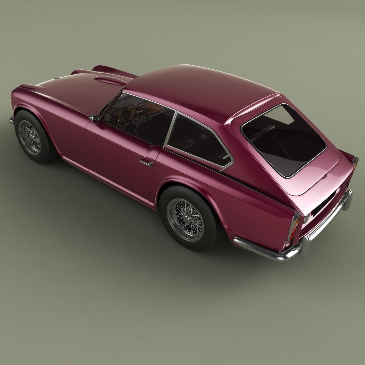 of Triumph GTR4 Dove  3D model_7
