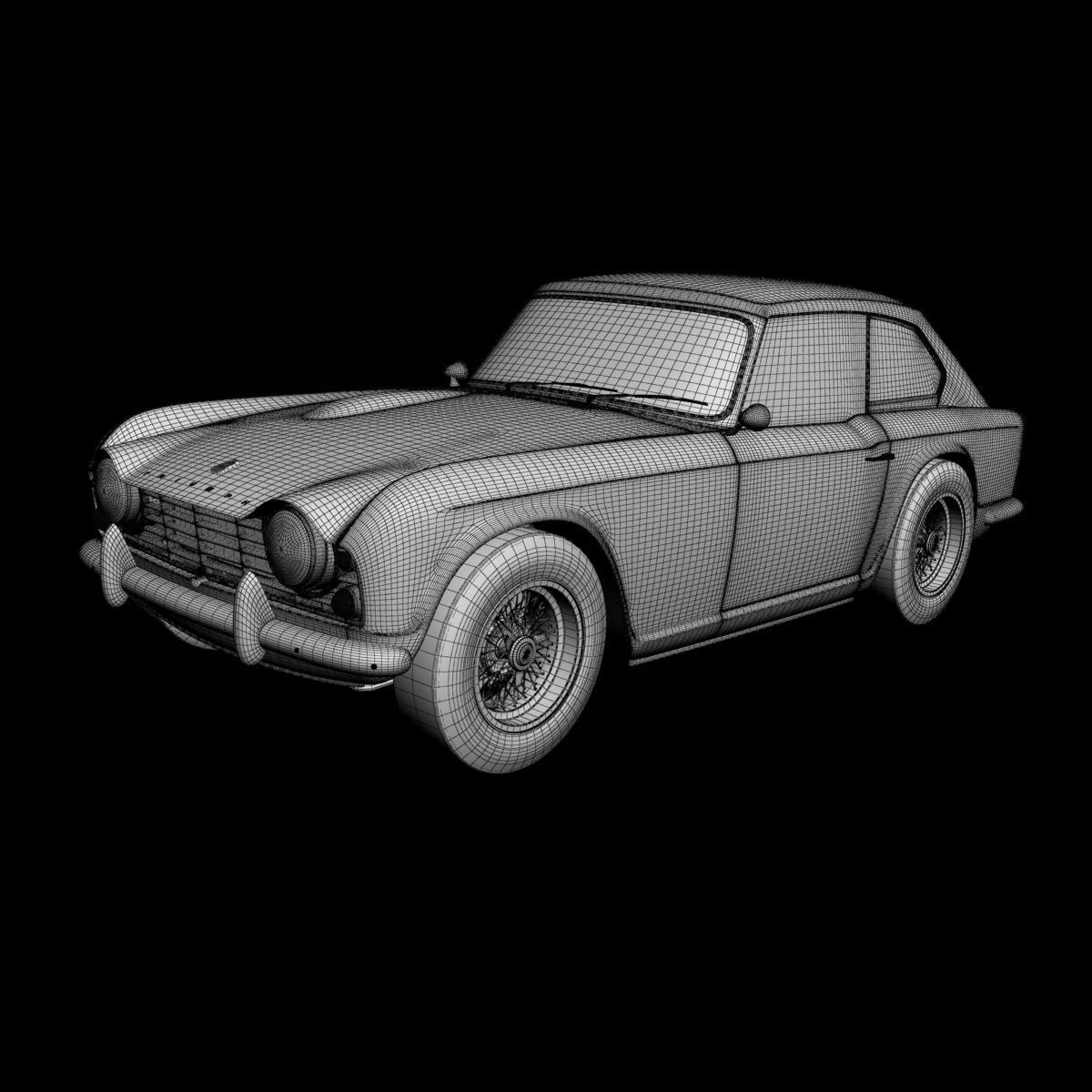 of Triumph GTR4 Dove  3D model_13