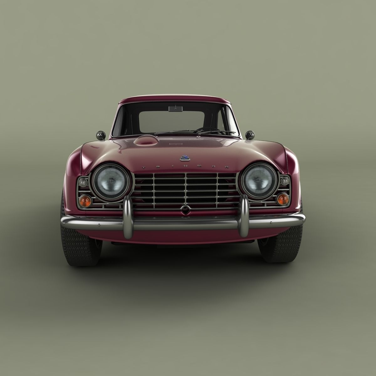 of Triumph GTR4 Dove  3D model_4