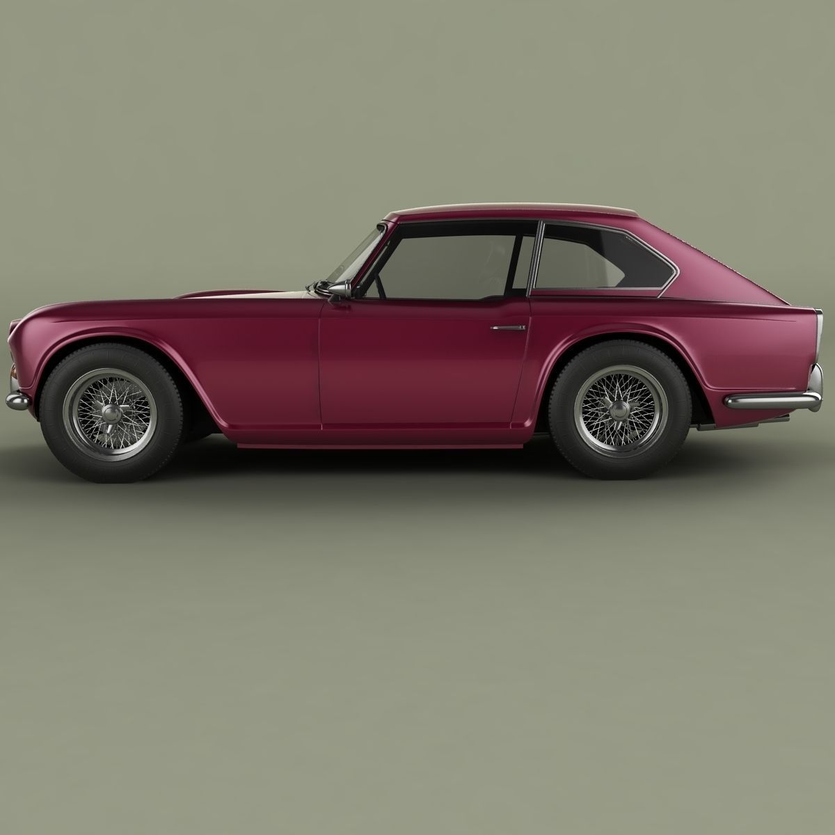 of Triumph GTR4 Dove  3D model_1