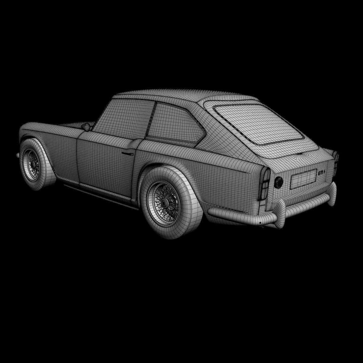 of Triumph GTR4 Dove  3D model_15