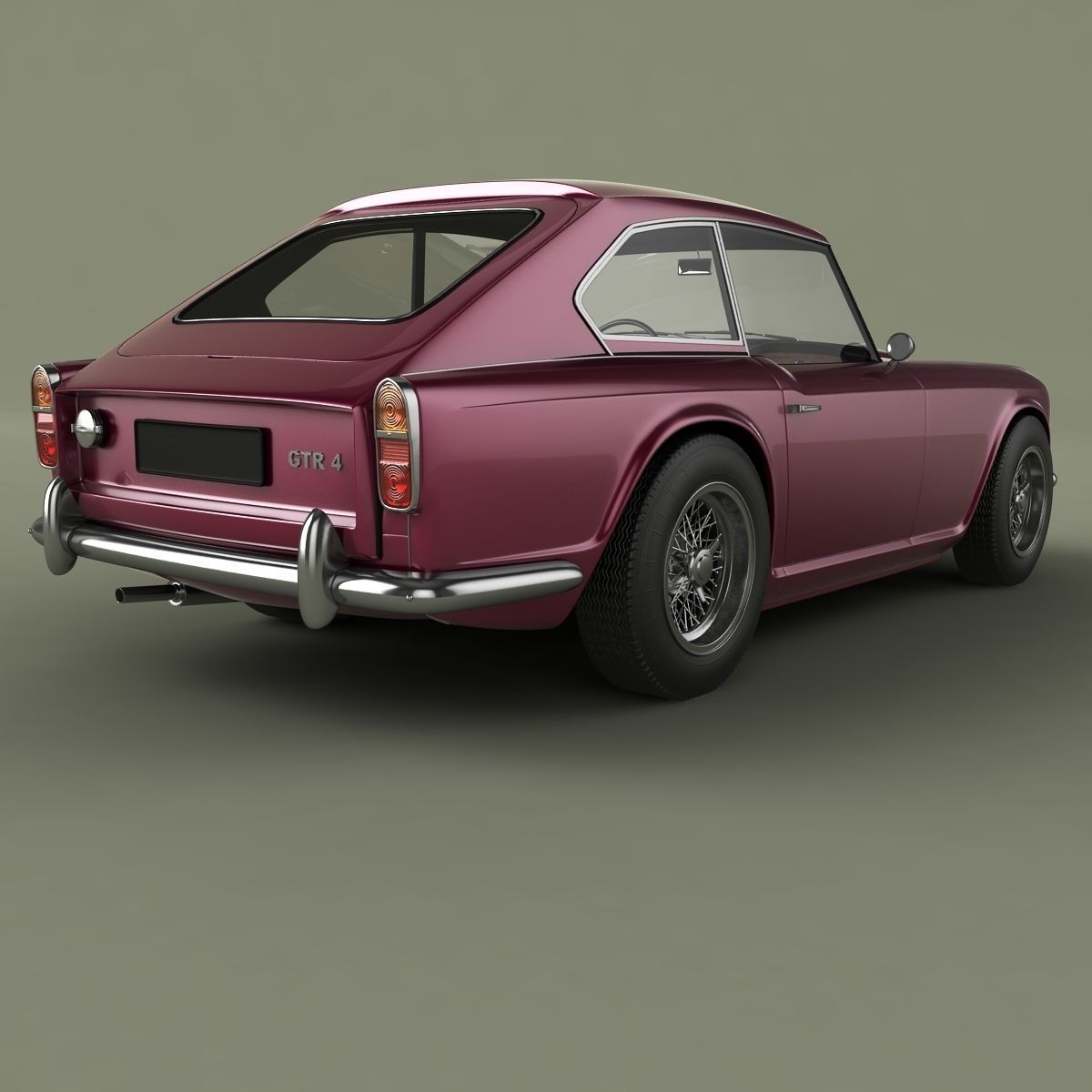 of Triumph GTR4 Dove  3D model_2