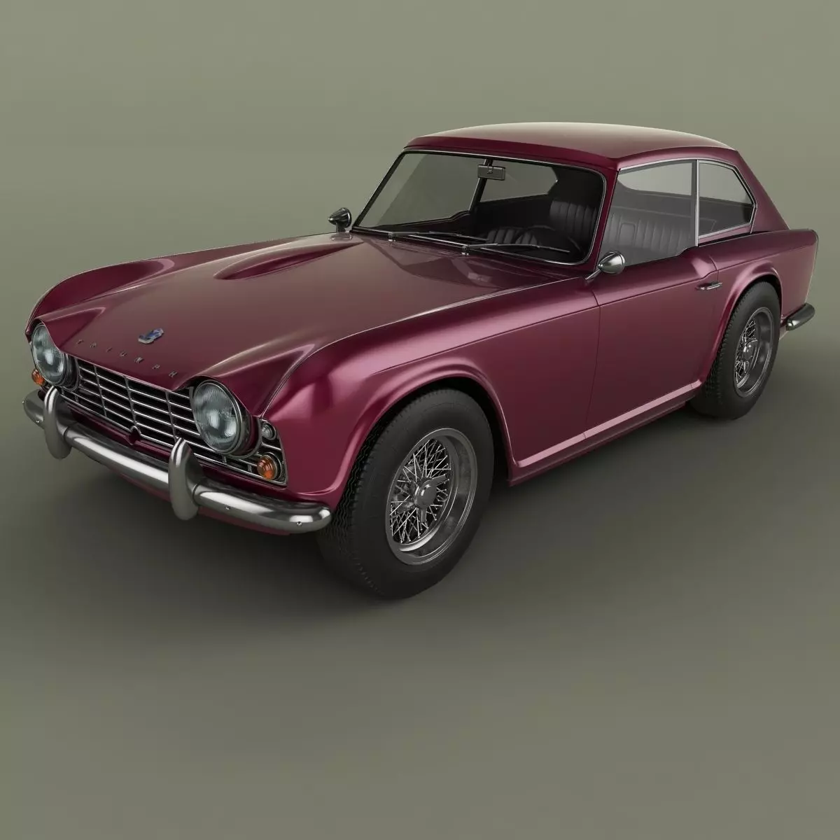 of Triumph GTR4 Dove  3D model_0