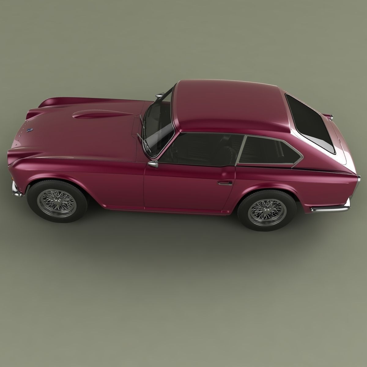 of Triumph GTR4 Dove  3D model_6