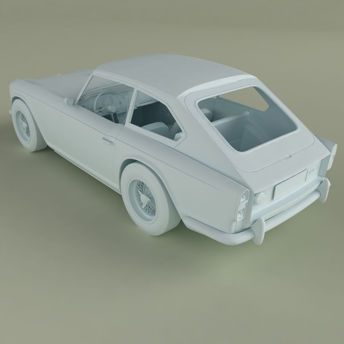 of Triumph GTR4 Dove  3D model_11