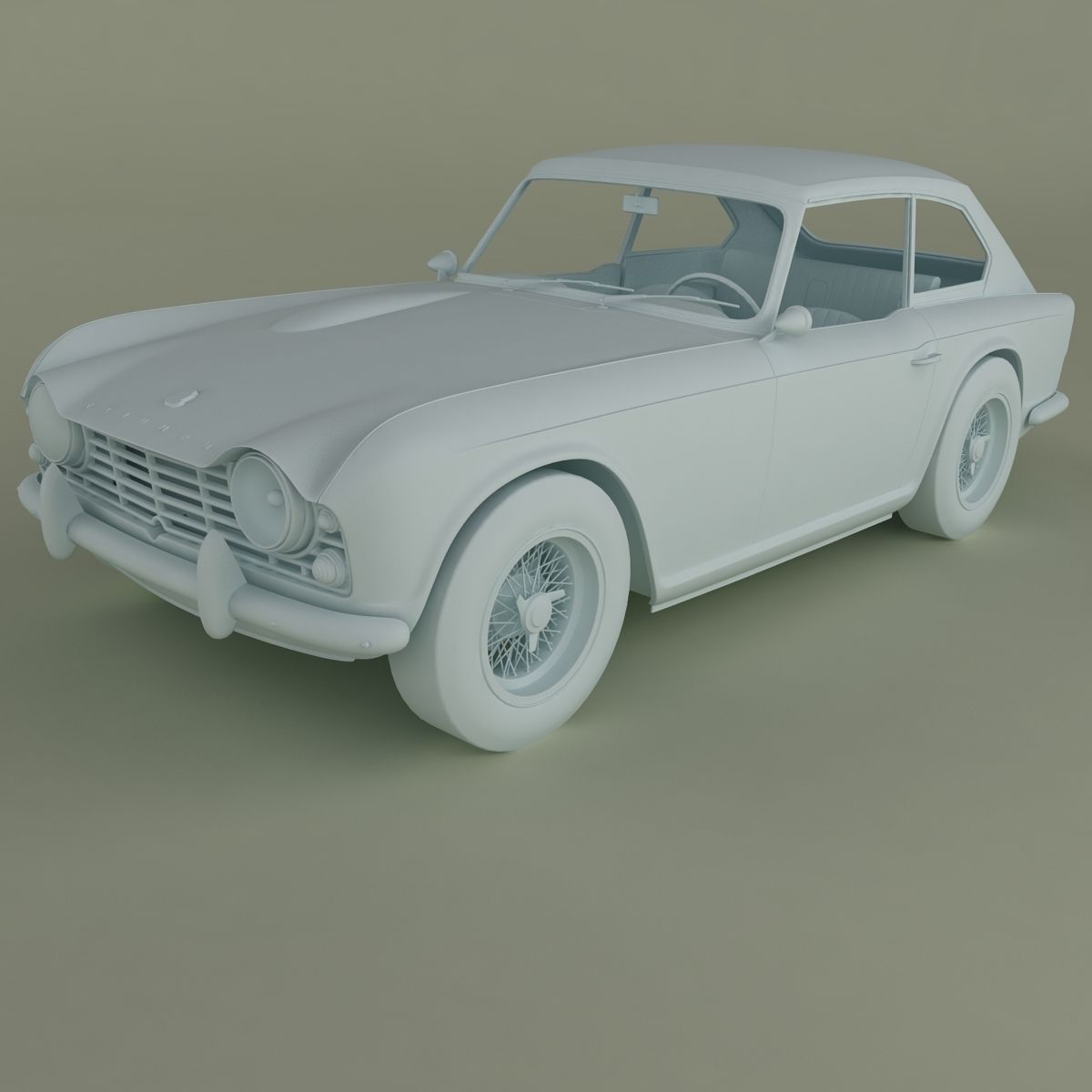 of Triumph GTR4 Dove  3D model_9