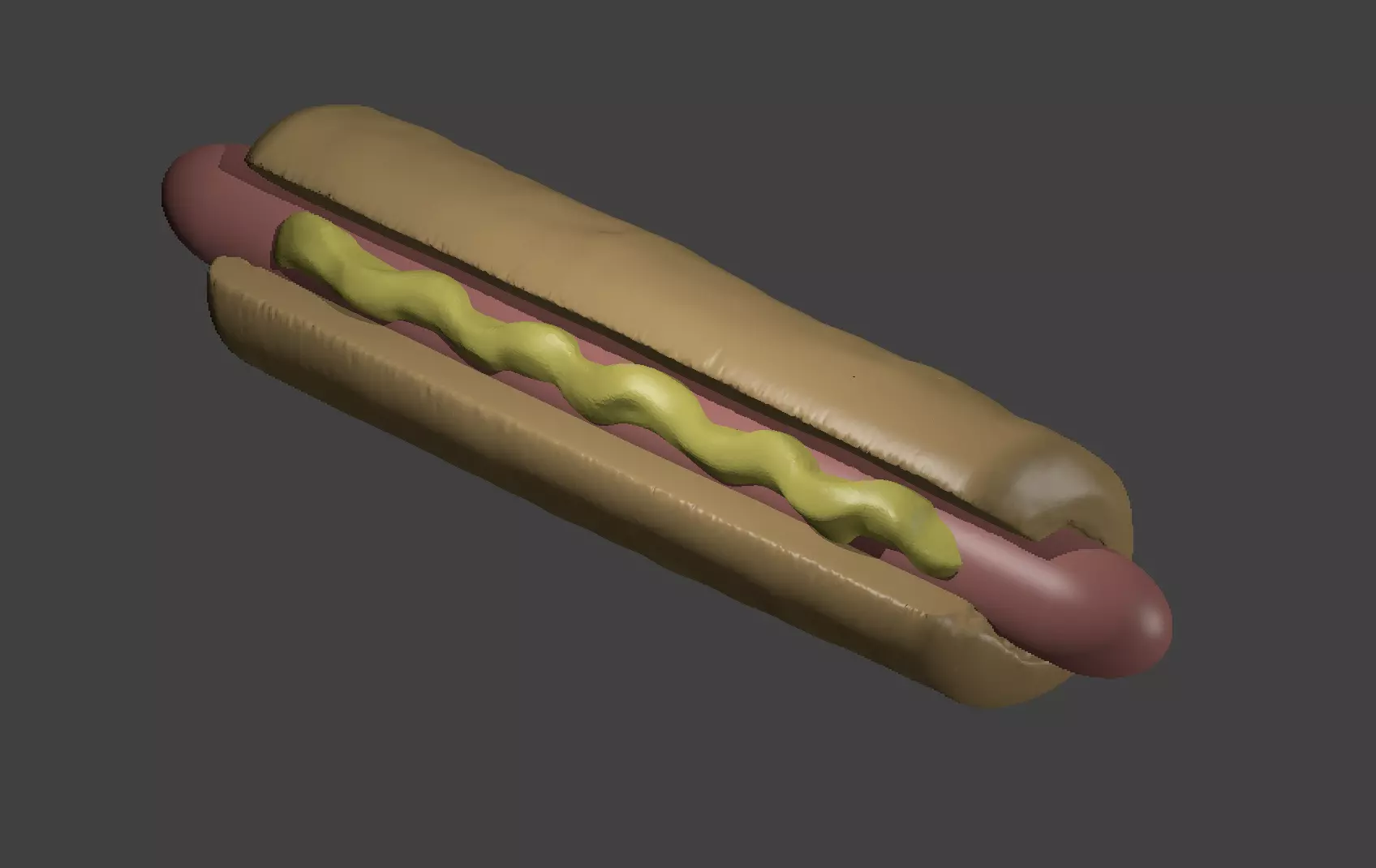 Hot Dog 3D model Free 3D print model