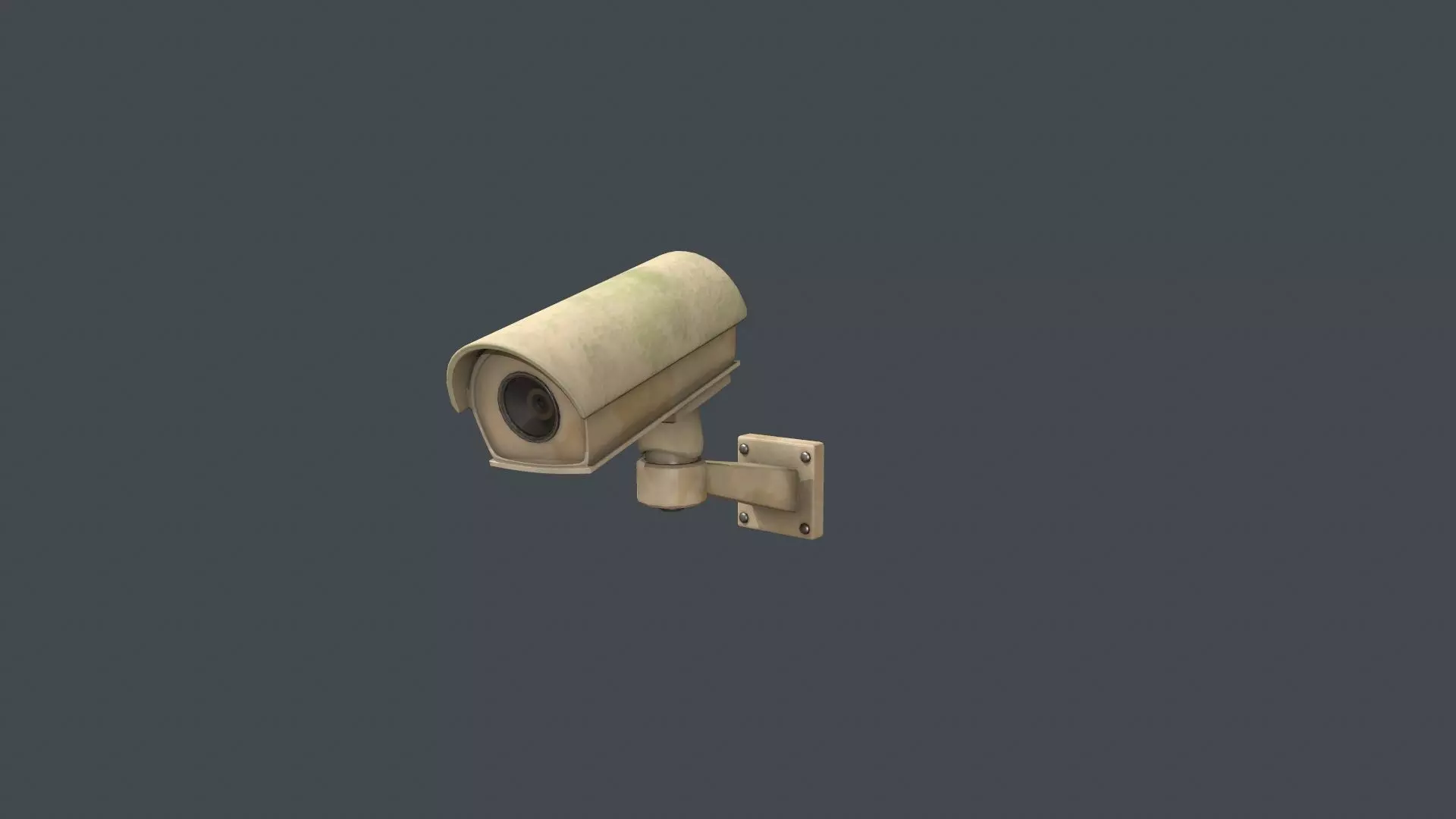 CCTV Camera Low-poly 3D model_0