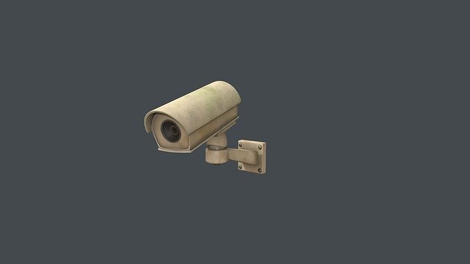 CCTV Camera Low-poly 3D model