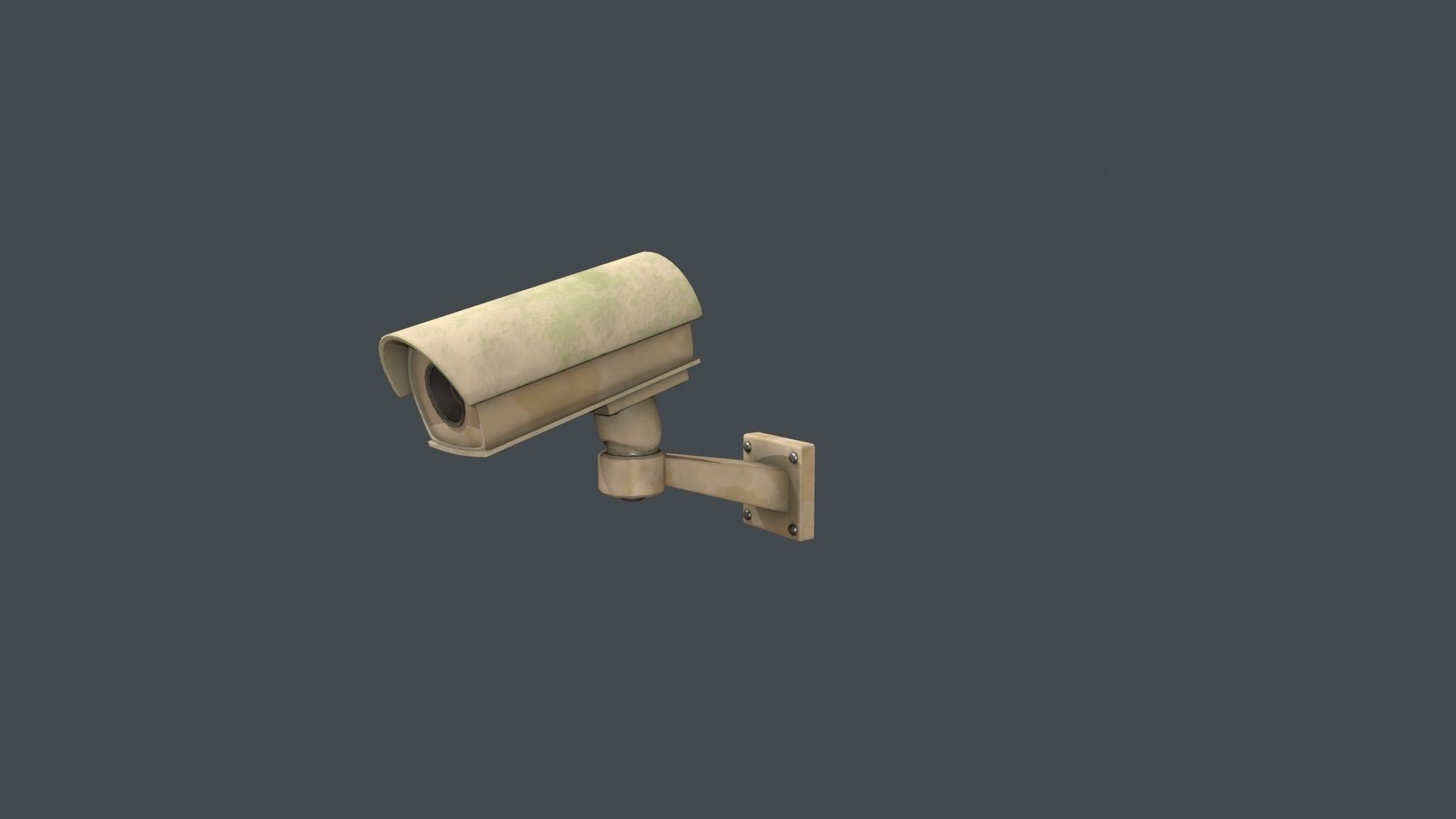 CCTV Camera Low-poly 3D model_2