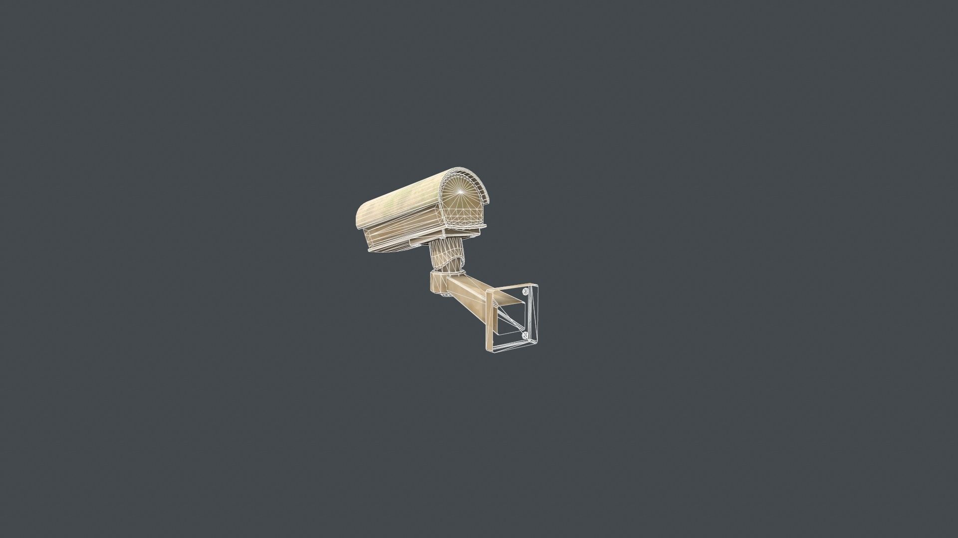 CCTV Camera Low-poly 3D model_16